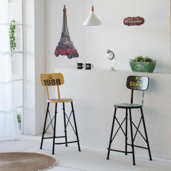 Placa de Pared Alexandra House Living Hierro Torre Eiffel 80 x 1 x 43 cm 6