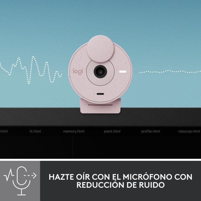 Logitech Brio 300 Webcam Full HD 1080p, USB-C, Micrófono Integrado, Rosado 8 Logitech Brio 300 Webcam Full HD 1080p, USB-C, Micrófono Integrado, Rosado 8