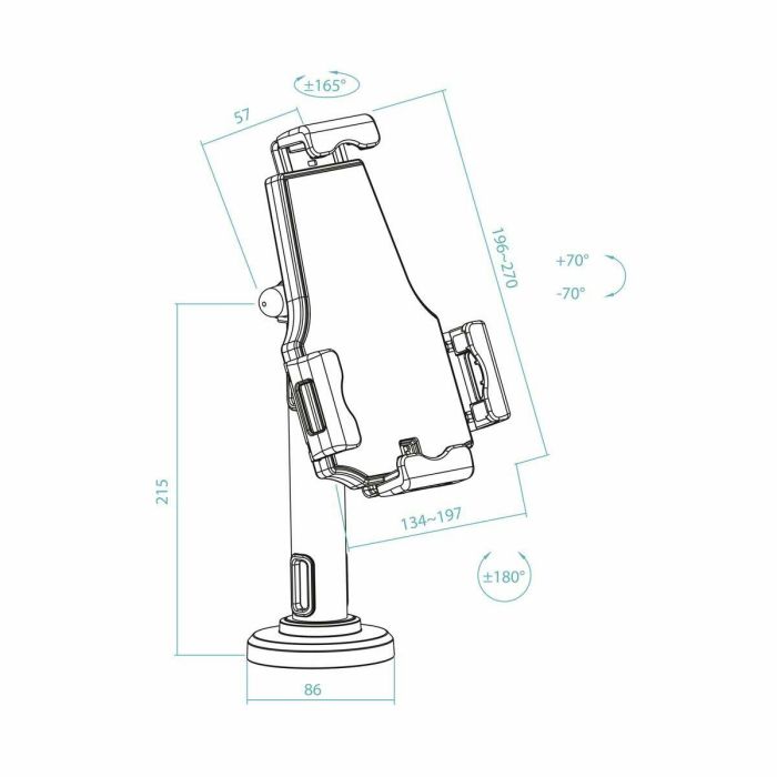 Soporte para móviles TooQ TQTDS0812 5