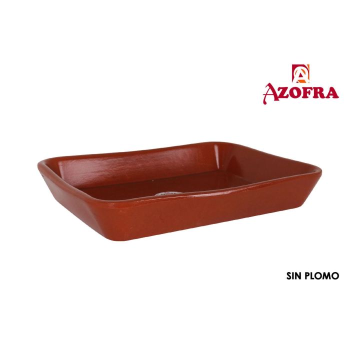 Azofra Fuente Rectangular de Vitro 35 x 25 cm (4 Unidades)