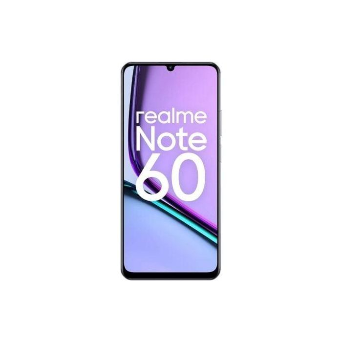 Realme NOTE 60 4-128 BK Smartphone 4GB RAM 128GB Negro, Pantalla 6.74" 90Hz, Batería 5000mAh, Cámara 32MP, Ultra Resistente 1