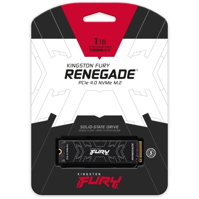 Kingston FURY Renegade SSD 1TB NVMe PCIe 4.0 SFYRS/1000G - 7300MB/s Lectura, 6000MB/s Escritura 8