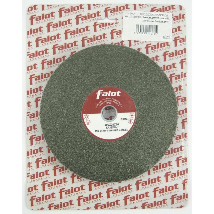 Muela abrasiva FAIOT 8C-80 200 mm Verde 1 Muela abrasiva FAIOT 8C-80 200 mm Verde 1