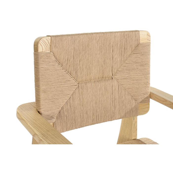DKD Home Decor Silla Horeca Natural Olmo Fibra 62 x 84 x 83 cm 2