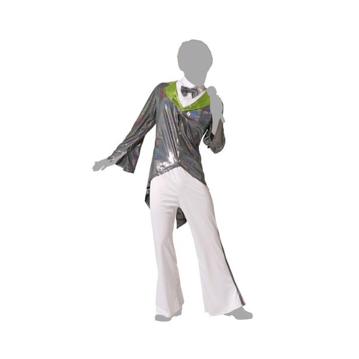 Disfraz Estrella Rock Plateado para Hombre Adulto XL - Temática Pop/Rock/Filmstar 4 Disfraz Estrella Rock Plateado para Hombre Adulto XL - Temática Pop/Rock/Filmstar 4