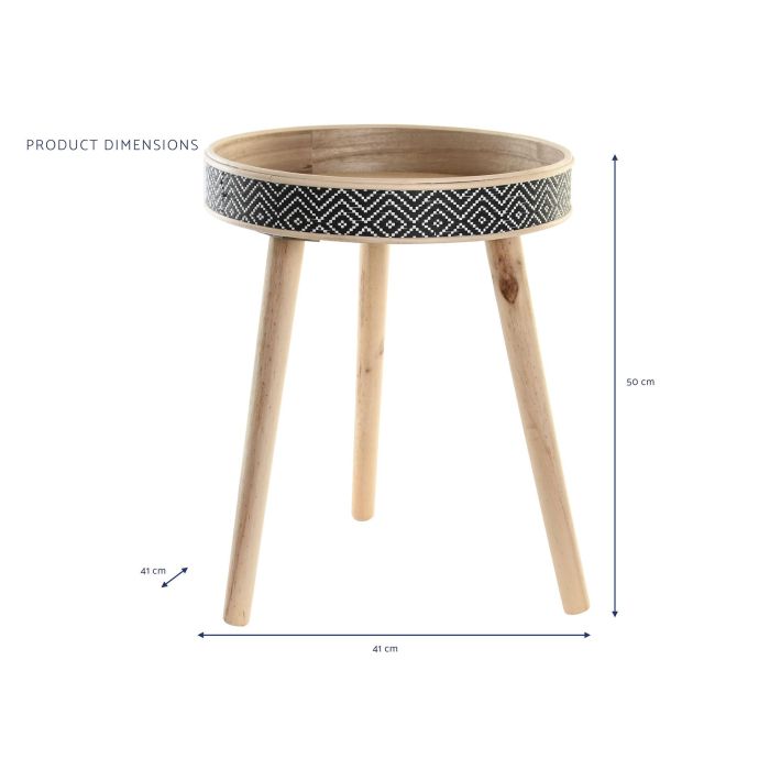 DKD Home Decor Bandeja Decoracion Colonial Natural Negro 41x50x41 cm 3 DKD Home Decor Bandeja Decoracion Colonial Natural Negro 41x50x41 cm 3