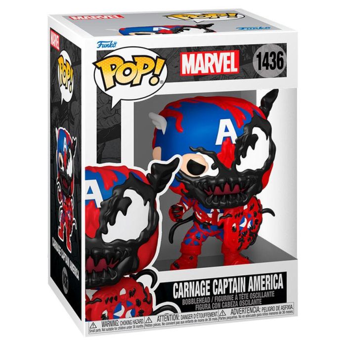 Figura POP Marvel Carnage Capitan America 0 Figura POP Marvel Carnage Capitan America 0