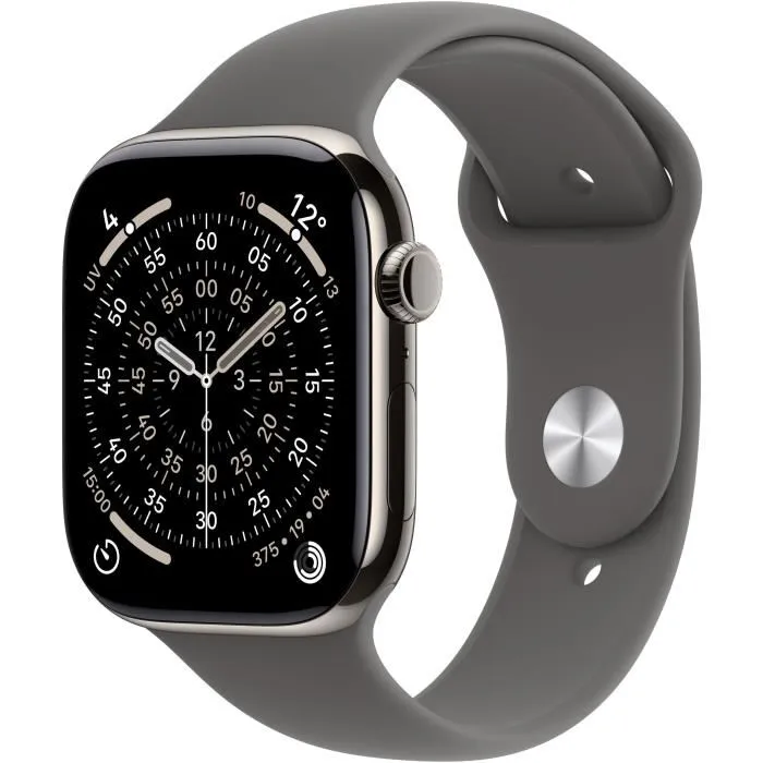 Apple Watch Series 11 GPS + Cellular 46 mm MFCW4ZRA Caja Titanio Natural Correa Deportiva Gris Piedra Talla S/M 0 Apple Watch Series 11 GPS + Cellular 46 mm MFCW4ZRA Caja Titanio Natural Correa Deportiva Gris Piedra Talla S/M 0