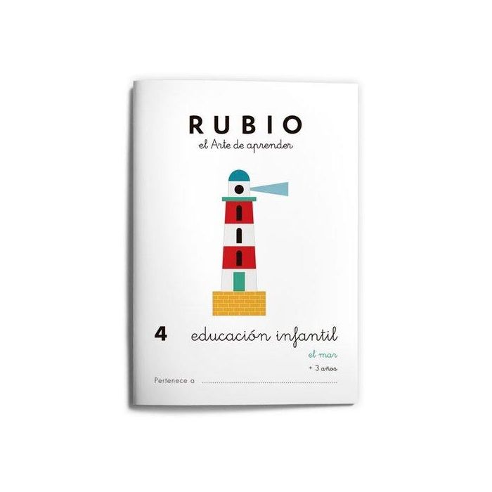 Cuaderno Rubio A5 Educacion Infantil Nº 4 - El Mar (+3 Años) (Set de 10)