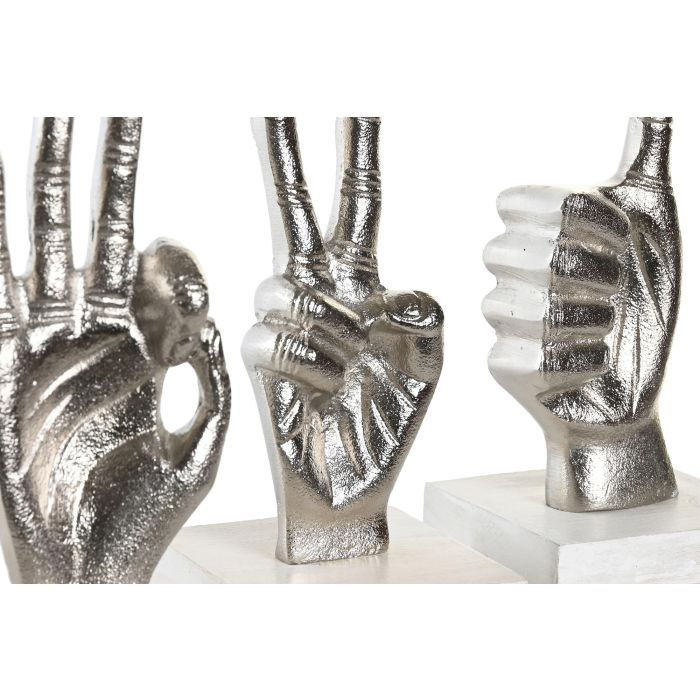 DKD Home Decor Decoracion Loft Plateado Aluminio Mango 10 x 20 x 10 cm (3 Unidades) 1 DKD Home Decor Decoracion Loft Plateado Aluminio Mango 10 x 20 x 10 cm (3 Unidades) 1