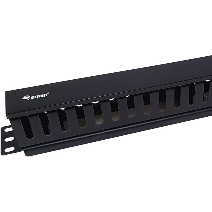 Equip 19" Rack Mount Cable Management Panel, Black 2 Equip 19" Rack Mount Cable Management Panel, Black 2