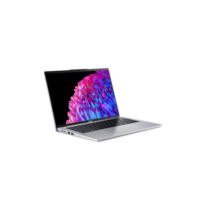 Acer Swift SFG14-73 Intel Core Ultra 7 155U Portátil 35,6 cm (14") 2.8K 16 GB LPDDR5x-SDRAM 512 GB SSD Wi-Fi 6 (802.11ax) Windows 11 Home Plata 2