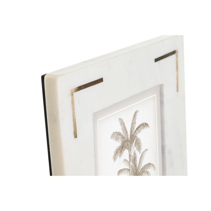 Marco Foto 10X15 Chic DKD Home Decor Blanco Dorado 2 x 25 x 20 cm 2