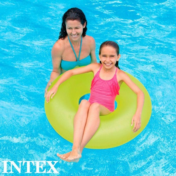 Flotador Hinchable Donut Intex Neon 91 x 91 cm (24 Unidades) 3