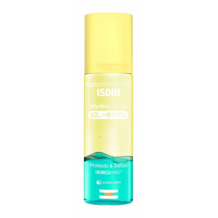 Isdin Fotoprotector Hydrolotion Protector Solar Corporal Bifásico SPF50+ Oxigena Hidrata Secado Inmediato Resistente Agua Piel Sensible 200ml