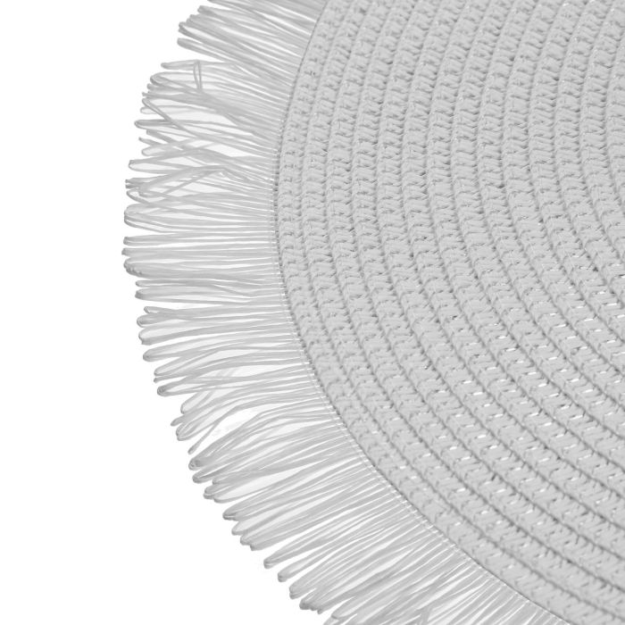 Salvamantel Con Flecos Blanco Versa (6 Unidades) 2 Salvamantel Con Flecos Blanco Versa (6 Unidades) 2