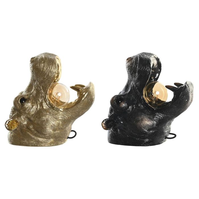Aplique de Pared DKD Home Decor Cobre Dorado 50 W Colonial Hipopótamo 220 V 35 x 23 x 34 cm (2 Unidades) 2 Aplique de Pared DKD Home Decor Cobre Dorado 50 W Colonial Hipopótamo 220 V 35 x 23 x 34 cm (2 Unidades) 2
