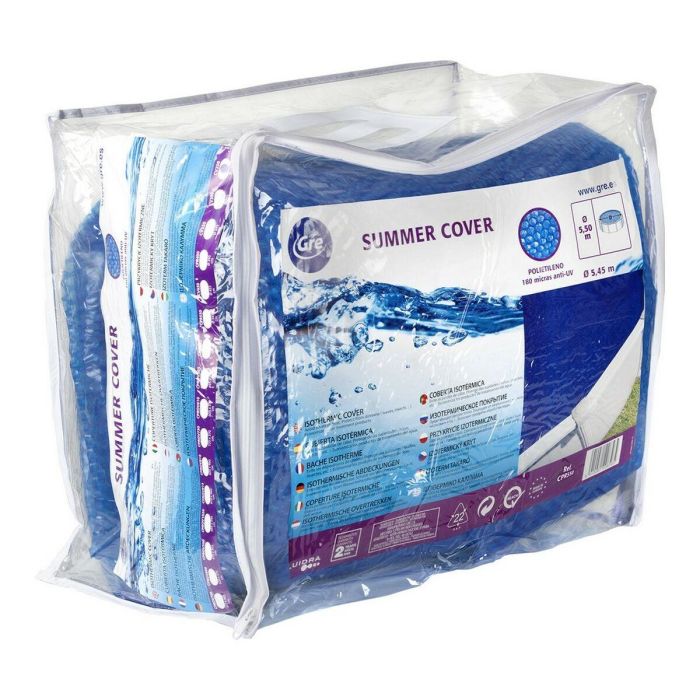 GRE Cubierta Solar Redonda Ø 300 / Easy Set D 366. Manta Térmica para Piscina, Anti-UVA. Aumenta Temperatura, Reduce Evaporación y Protege Agua. 5