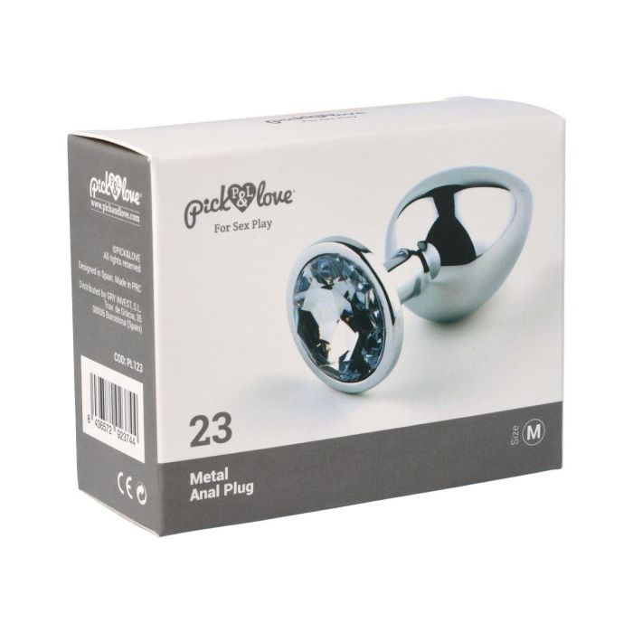 Plug Anal Pick&Love Nº 23 Plateado (8,3 cm) 3 Plug Anal Pick&Love Nº 23 Plateado (8,3 cm) 3