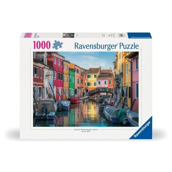 Ravensburger RAV12000623 Puzzle de 1000 piezas Burano, Italia - Adultos y niños a partir de 14 años 1