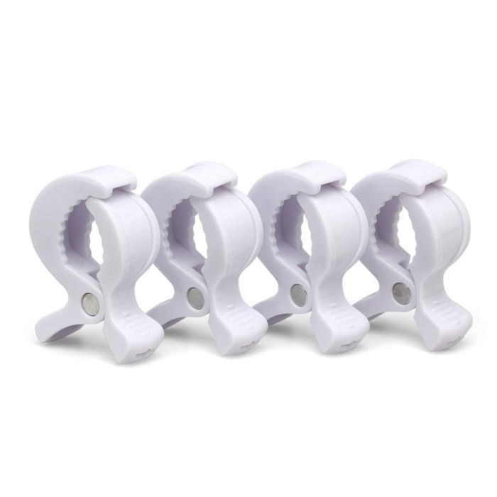 KioKids Pinzas Para Muselinas Blanco 4 Unidades 2 KioKids Pinzas Para Muselinas Blanco 4 Unidades 2