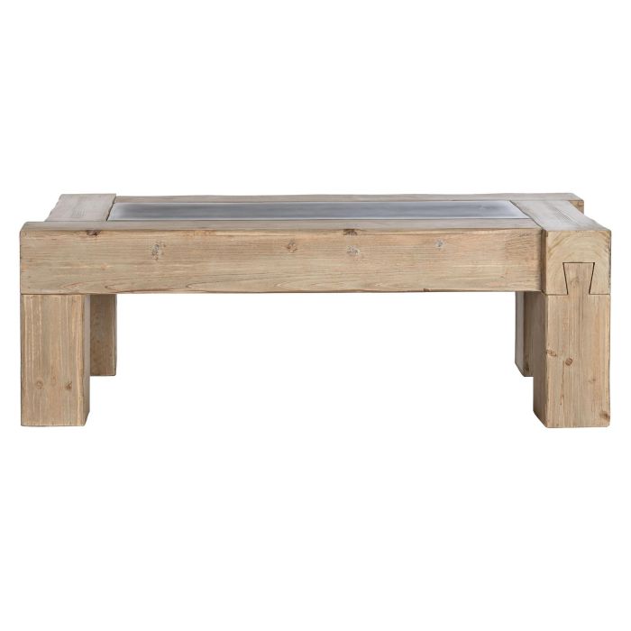 Mesa de Centro Home ESPRIT Abeto Madera MDF 140 x 70 x 46 cm 5 Mesa de Centro Home ESPRIT Abeto Madera MDF 140 x 70 x 46 cm 5