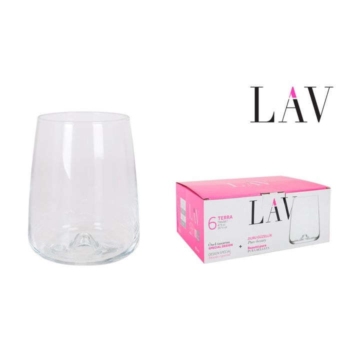 Lav Set 6 Vasos Terra 475Cc 8,6x10,9x8,6Cm (8 Cajas) Lav Set 6 Vasos Terra 475Cc 8,6x10,9x8,6Cm (8 Cajas)