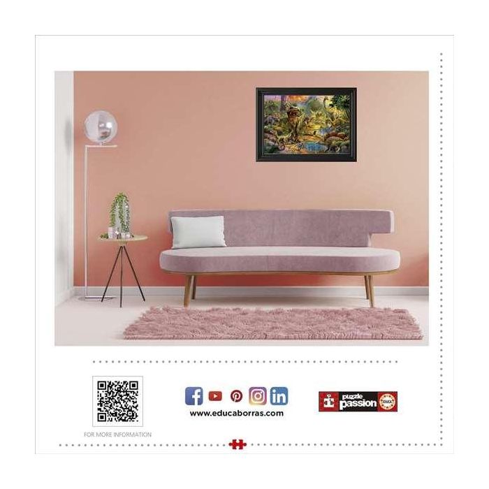 Educa Puzzle 1000 piezas Tierra de Dinosaurios 10