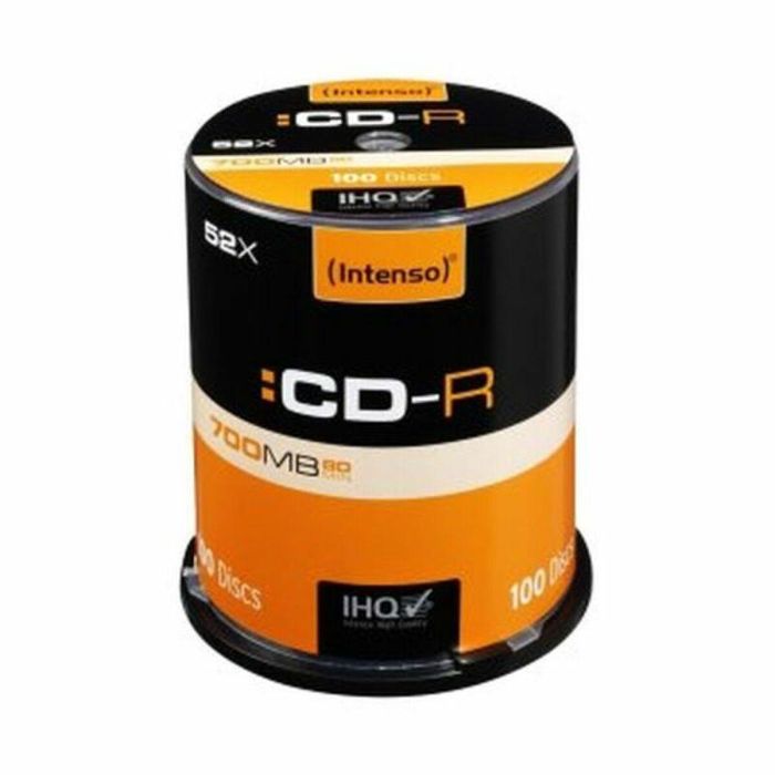 Intenso CD-R 700MB 80min 52x 100 unidades Modelo 1001126