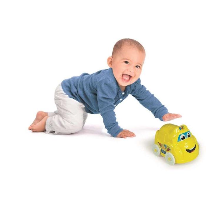 Clementoni Coches Apilables Set de 4 Coches Diferentes (Autobús, Camión, Coche y Moto) 15x15x24 cm 14