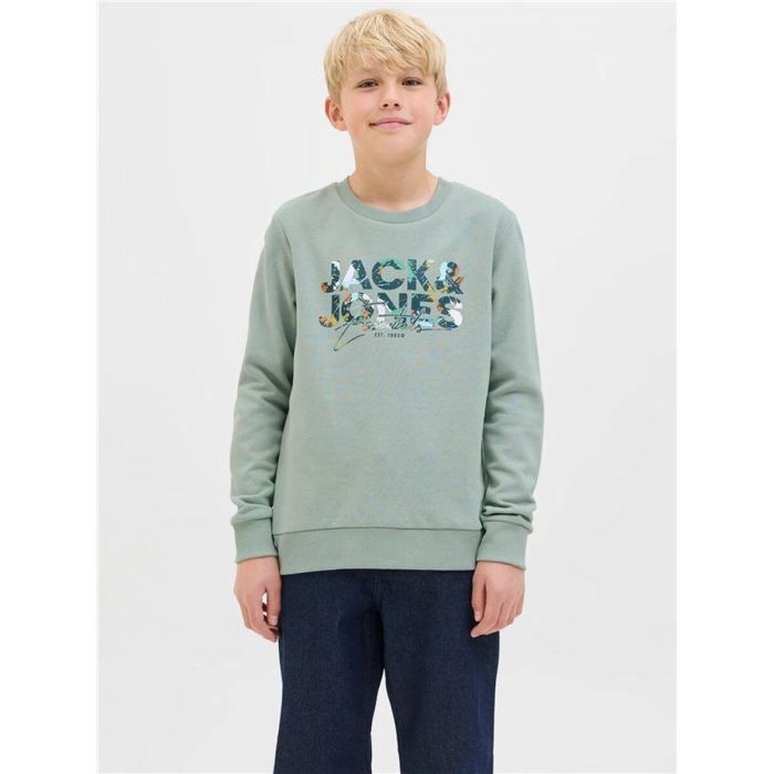 Sudadera sin Capucha Niño Jack & Jones Jjgeplas Crew Neck Azul M 4