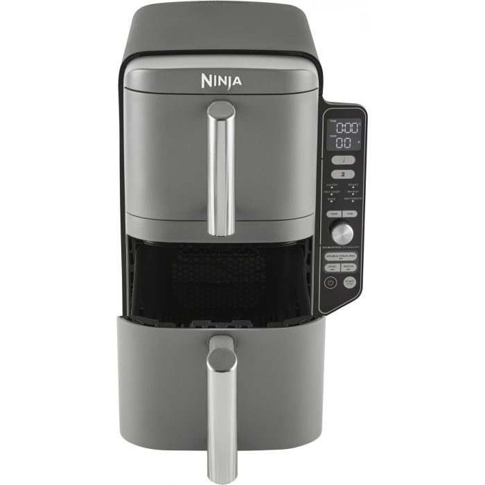 Ninja SL400EU Freidora de Aire Doble Cesta 9.5L Double Stack XL para 8 Personas con 6 Funciones de Cocción 7
