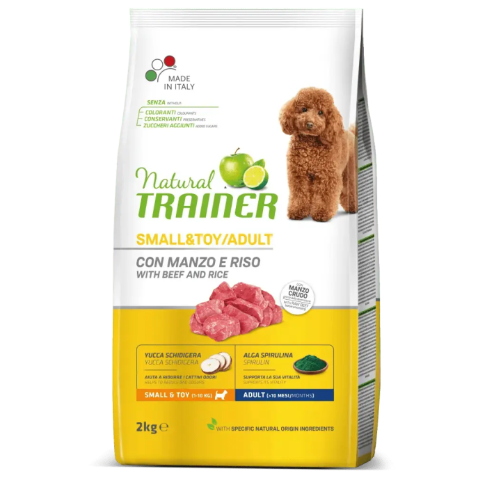 Natural Trainer Canine Adult Mini Ternera 2 kg