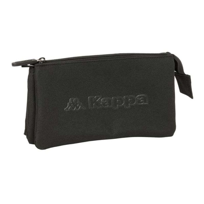 Safta Estuche Escolar Portatodo Triple con Tres Cremalleras Kappa Basics, Organizador de Material Escolar 120x220x30 mm Safta Estuche Escolar Portatodo Triple con Tres Cremalleras Kappa Basics, Organizador de Material Escolar 120x220x30 mm