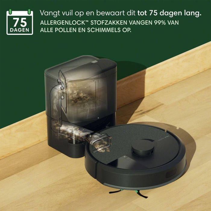 iRobot IR5061042263186 Robot Aspirador y Friegasuelos Roomba 105 Combo Autoempty, 7000 Pa Succión, 2h Batería, 400 ml, Negro 10