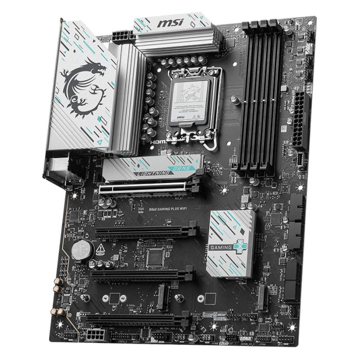 MSI Placa Base B860 GAMING PLUS WiFi Intel LGA 1851 4 DDR5 USB 10Gbps ATX 911-7E41-003 2