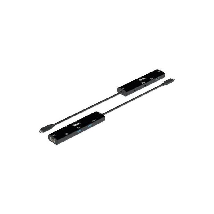 Club3D USB4 Hub 6 en 1 con HDMI 4K120Hz, 2x USB-C, 2x USB, LAN y Power Delivery 100W 2 Club3D USB4 Hub 6 en 1 con HDMI 4K120Hz, 2x USB-C, 2x USB, LAN y Power Delivery 100W 2