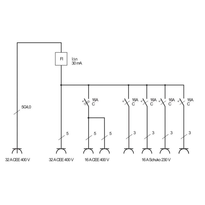 Distribuidor de energía Brennenstuhl 1154900021 230 V