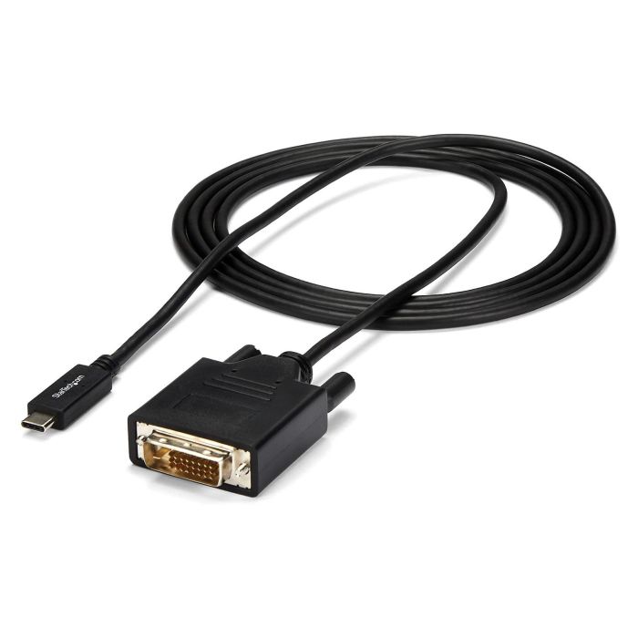Adaptador USB C a DVI Startech CDP2DVIMM2MB Negro Adaptador USB C a DVI Startech CDP2DVIMM2MB Negro
