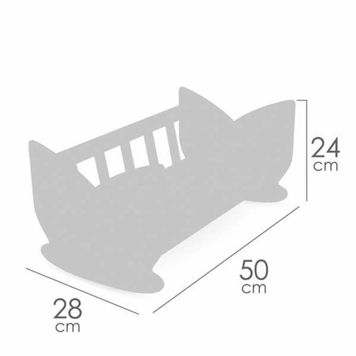 Decuevas Cuna de Madera Tulipe 49.50x28x24 cm, para Niños a partir de 36 Meses 3 Decuevas Cuna de Madera Tulipe 49.50x28x24 cm, para Niños a partir de 36 Meses 3
