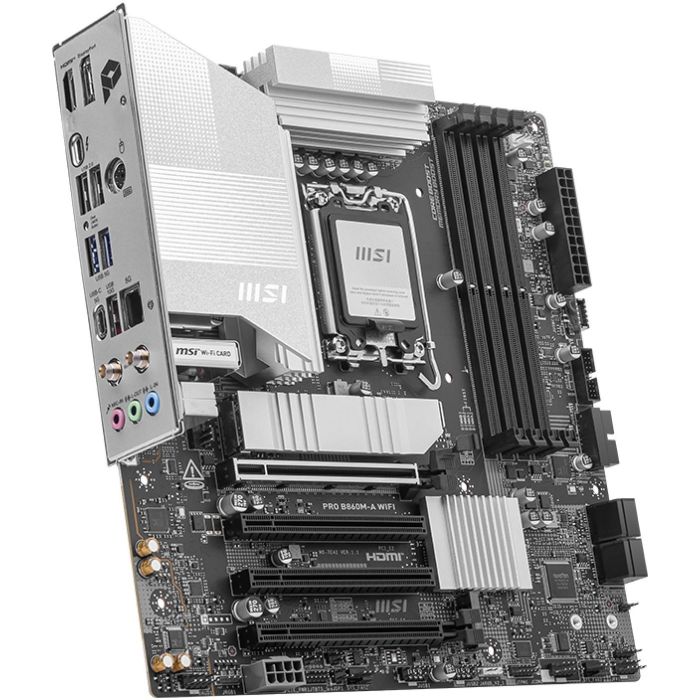 MSI 911-7E42-002 PRO B860M-A WiFi Placa Base Intel B860 LGA 1851 Wi-Fi 7 micro ATX DDR5 para PC 2
