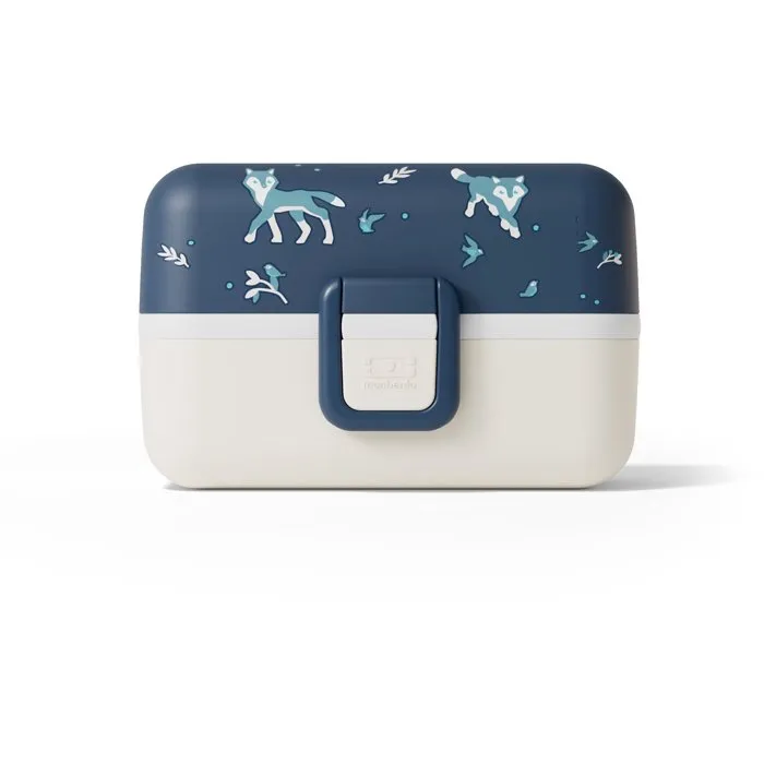 Monbento Fiambrera Infantil MB Tresor Wolf, 3 Compartimentos, sin BPA, 580 ml
