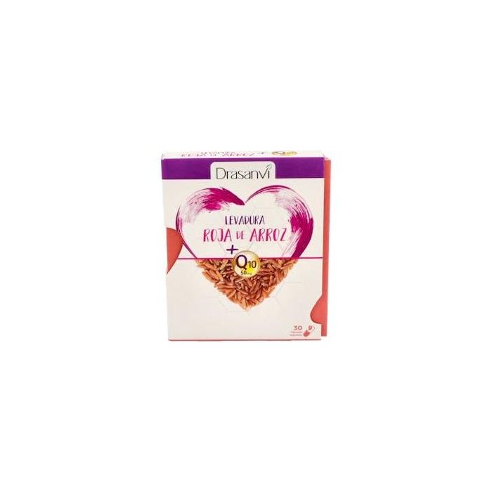 DRASANVI Levadura Roja de Arroz Monacolina K + Coenzima Q10 2,9mg 30 Cápsulas