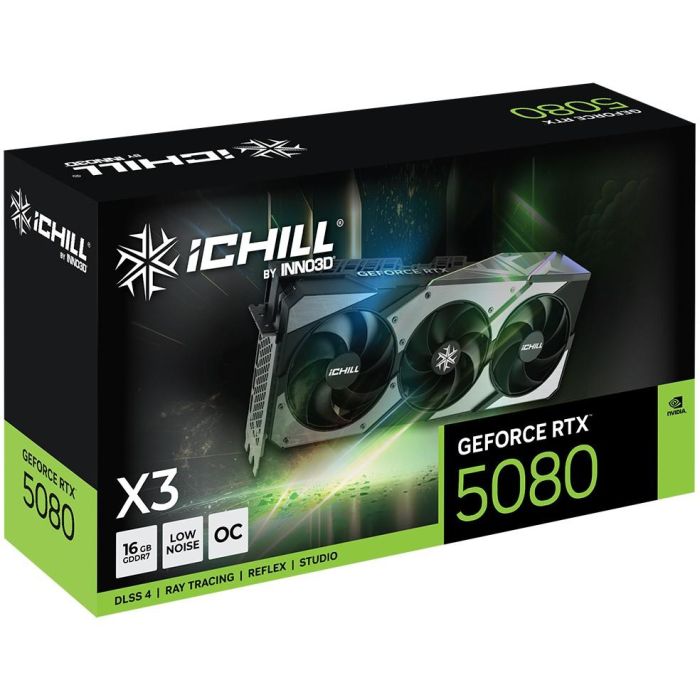 Inno3D RTX 5080 16GB GDDR7 iChill X3 HDMI 3xDisplayPort para Gaming 1