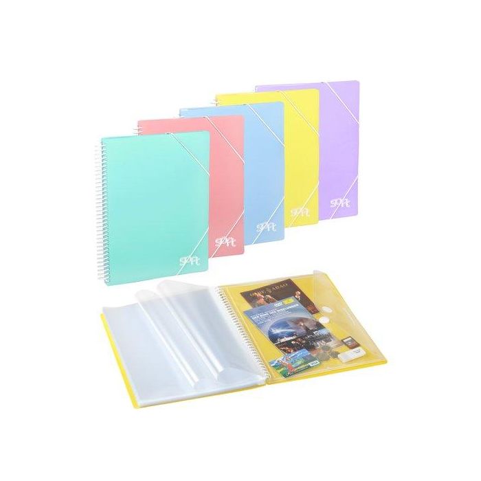 Carpeta Fundas (Tarifario) Carchivo Soft Pp Archivex A4 40 F. Surtido (6 Col.) (Set de 10)