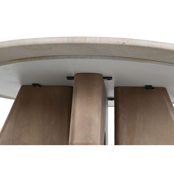 Mesa de Centro Home ESPRIT Marrón Beige 91 x 91 x 40 cm 3 Mesa de Centro Home ESPRIT Marrón Beige 91 x 91 x 40 cm 3