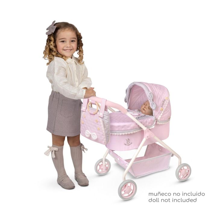 Decuevas Coche de Muñeca Sophie para Muñecas hasta 42 cm, Metal, Plástico, Poliéster. Medidas 35x50x56 cm. Edad +3 años. 3