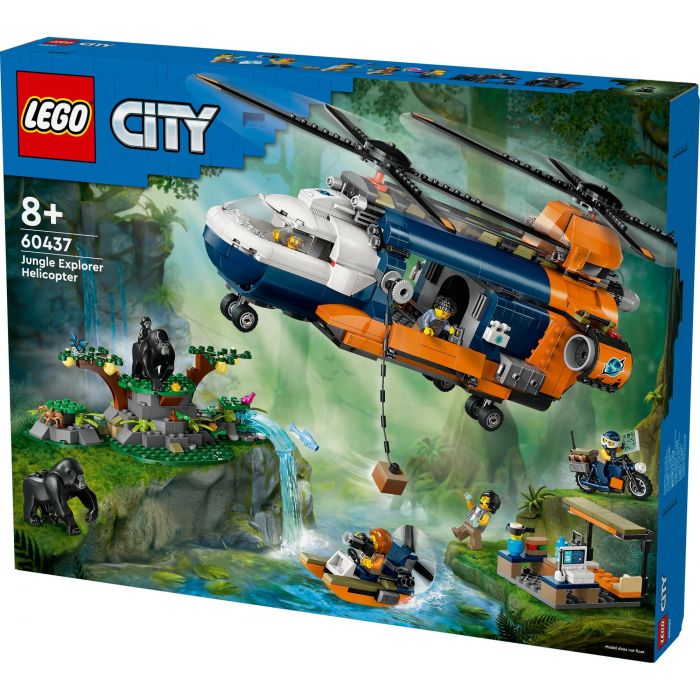 LEGO 60437 City Helicóptero del Explorador de la Selva al Campamento Base, Juguete de construcción para niños 8 Años+ 11 LEGO 60437 City Helicóptero del Explorador de la Selva al Campamento Base, Juguete de construcción para niños 8 Años+ 11