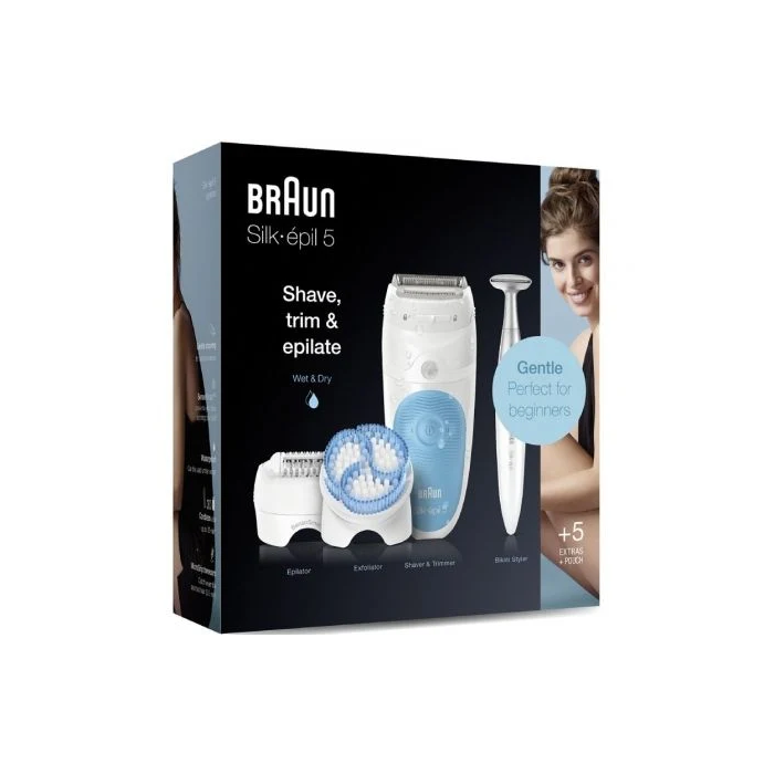 Braun Depiladora Eléctrica Silk-épil 5 Serie 5-815 con Batería, Resistente al Agua, Incluye 5 Accesorios, Perfiladora Bikini y Cabezal de Afeitar 3 Braun Depiladora Eléctrica Silk-épil 5 Serie 5-815 con Batería, Resistente al Agua, Incluye 5 Accesorios, Perfiladora Bikini y Cabezal de Afeitar 3