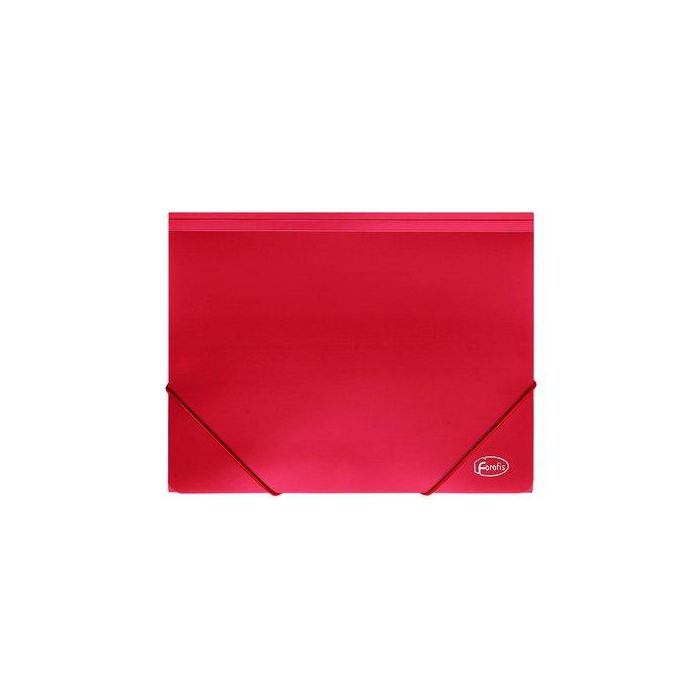 Carpeta De Gomas Y Solapas Forofis Pp A4 Rojo